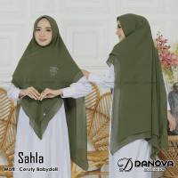 TERBARU khimar jilbab payet syari jumbo ceruty 2 layer sahla terbaru BY Danova collection Ceruti Mus