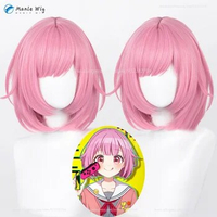 34cm Ootori Emu Cosplay Wig Anime Cosplay Emu Wigs Heat Resistant Synthetic Hair Wigs + Wig Cap