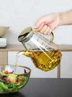 大容量玻璃油壺不掛油瓶玻璃壺小調味品瓶裝醬油醋瓶油罐廚房家用