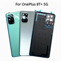 For OnePlus 8T+ 5G Battery Back Cover Glass Rear Door Housing Panel Case Replacement For One Plus 1+ 8T 8 T Camera Lens