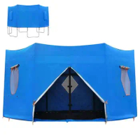6/8/10/12ft Jumping Trampolines Tent Trampoline Sunshade Sun Protection Round Trampoline Shade Top Cover Protection Accessories
