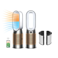 【dyson 戴森】HP12 Purifier Hot+Cool De-NOx 三合一甲醛NOx偵測涼暖空氣清淨機(白金色)