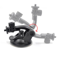 Camera Car Bracket Car Suction Cup Holder Mount with Adapter Clip For Gopro Dji Osmo Pocket 2 /Pocket1 Camera Gimbal Accessories
