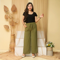 CELANA KULOT CRINKLE PREMIUM / KULOT AIRFLOW / RUBY KULOT CRINKLE Karet  Melar Panjang Nyaman