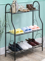 索爾諾簡易鞋架 多層家用鐵藝鞋柜簡約現代經濟型組裝防塵鞋架子