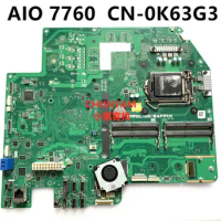 CN-0K63G3 K63G3 For Dell All-In-One AIO XPS 27 7760 DesKtop PC Motherboard IPPSL-DC-BAFFIN Mainboard System Borad