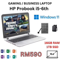 (TERPAKAI) LAPTOP BISNES 15.5INCI HP PROBOOK 450 G3 INTEL CORE I5-6TH 16GB RAM 512GB SSD