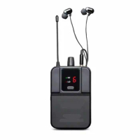 AsperX Dual Channel Wireless Microphone In Ear Monitor System for Stage Performance Conference Mic and Teaching Music
