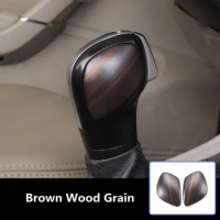 2pcs Wood Grain Car Interior Styling Gear Shift Knob Cover for Volkswagen Golf 7 7.5 2014 2015 2016 2017 2018 2019