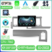 Android For Toyota Hiace H200 2010 - 2018 RHD Car Radio Video Multimedia Player Cam Navigation GPS Touchscreen Autoradio 5G WIFI