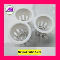 Netpot Hidroponik 5 cm Putih