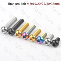 Tgou Titanium Bolt M8x15 20 25 30 35mm Allen Key Head Screws for Motorcycle Disc Brake