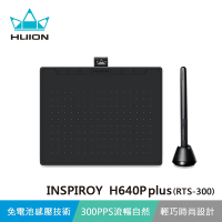 HUION INSPIROY H640P plus(RTS-300) 繪圖板 (星空黑)