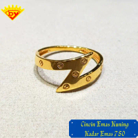 Cincin Emas Kuning 360 Kadar Emas 750