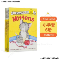 6 Books/set I Can Read The Original English Picture Story Book Mittens Books for Kids In English