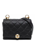 Chanel 二手 Chanel 迷你絎縫小牛皮珍珠 Cc 風琴翻蓋包