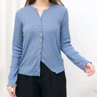 Ciihana_Atasan Wanita baju kancing jamur