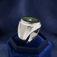 Cincin pria perak batu permata