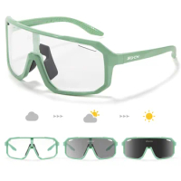Scvcn New Photochromic Cycling Sunglasses Glasses Bike Men's UV400 Women Sports Running Eyewear for Men Road Bicycle Goggles