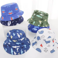 Cartoon Baby Bucket Hat Anti-uv Fisherman Hat Toddler Outdoor Sports Sunscreen Sun Protection Breathable Beach Cap
