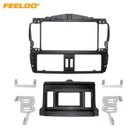FEELDO Car 2Din Stereo Radio Fascia Frame Adapter For Toyota Prado GXL Refitting Dash Mount Kit Frame Panel Trim #AM4897