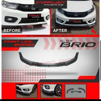 Otoproject Front Lips Bibir Bumper Depan Hitam Black All New Brio 2018-2022 Carbon