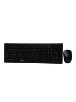 คีย์บอร์ด+เมาส์ไร้สาย (สีดำ) รุ่น PA804 BLACK