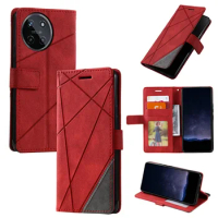 Realme11 Realme12 Pro Plus 5G Protective Case Business Leather Wallet Shell Realme 11 4G Case Realmi 12 Plus 11Pro+ Flip Cover