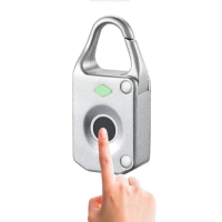 Smart Fingerprint Padlock Traveling Security School Bag Handbag Suitcase Anti-Theft Lock Mini Door Padlock Briefcase Finger Lock