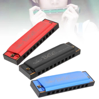 10 Holes 20 Tone Blues Harmonica Key C Mouth Organ for Children &amp; Beginner with Red / Blue / Black Colors Optional
