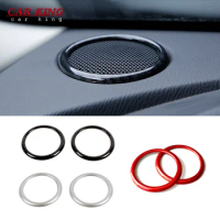 For Mazda CX-3 CX3 2017 2018 2019 Car cover Inside Audio Speak Sound inner front dashboard trims Cover Plastic Ring circle 2pcs