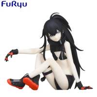 Original Genuine FuRyu 9cm Black Rock Shooter Sexy Girl PVC Action Figure Noodle Stopper Collectible Toy Wholesale