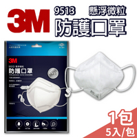 3M KN95防護口罩 9513  3D立體 高防護  5入/包  10包/盒 【未來藥局】