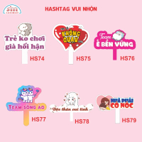 Hashtag cầm tay vui nhộn, hashtag hài hước.