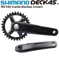Shimano Deore M5100 Crankset 170mm 175mm 11s 10s Mountain Bike Bicycle Crankset 96BCD Crank MTB Arm Deckas 96BCDs Chainwheel