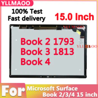 15" LCD For Microsoft Surface Book2 Book 3 Book 4 LCD Display Touch Screen Digitizer Full Assembly For Surface 1793 Book 3 1813