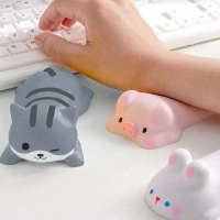 1 pc น่ารักสายรัดข้อมือ, รองรับเมาส์คีย์บอร์ดคอมพิวเตอร์ Elbow Pad Arm Rest, สําหรับโต๊ะ, Kawaii, อุ