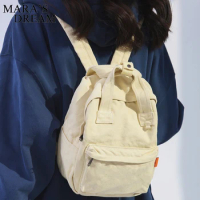 Mara's Dream Fashion Bookbag Women washed canvas backpackWomen Backpack For Teenagers Girl College Men Black School Bag Student