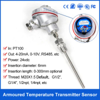 PT100 Temperature Sensors Temperature Controller 4-20mA 0-10V Temperature Signal Converter