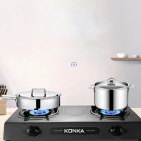 Gas Stove Double Burner Household Natural Gas Stove Desktop Gas Stove Fierce Fire Liquefied Gas Stove Gas Stove 4 Burner