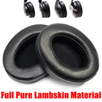 Pure Lambskin Ear Pads Foam Cushion For HyperX Cloud Alpha Alpha S Flight Cloud Stinger Stinger 2 Headphone Sheepskin EarPads