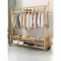 Clothes hanger floor-to-ceiling bedroom household drying rack simple coat rack indoor balcony cool clothes floor-to-ceiling rack
