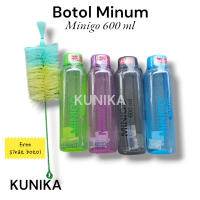 Botol Minigo 600Ml dengan Sikat Gratis untuk Air Minum - Kitchenware, Water Bottles Straw