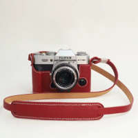 Roadfisher Genuine Real Leather Camera Bag Protect Case Cover Base Grip For Fujifilm Fuji XT5 X-T5 XT4 XT30 XT30II XT20 XT10