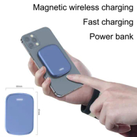 Portable Power Banks Samll Size Mini Powerbank 10000mAh Magnetic Wireless Charging Phone Phone External Battery Fast Charger