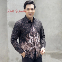 Baju Batik Pria Lengan Panjang Premium Slimfit Kasual Kondangan Jumbo Furing GEGOT MOCA