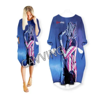 CAVVING 3D Print Davey Suicide Rock Fashion Funny Shirts Harajuku Top Women US Sizes Women's Skirt Long-sleeved Dresses