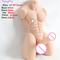 Huge Penis Male Body Sex Doll 5/9kg Men's Torso Strong Muscle Women Men Masturbator Gay Anal Sex Toys Long Dildo Plug Sex Doll