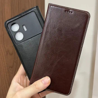 Magnet Genuine Leather Skin Flip Wallet Book Phone Case Cover On For Realmi Realme GT Neo 2 3T 5 SE Pro 5G Neo5 5SE GT5 256/512