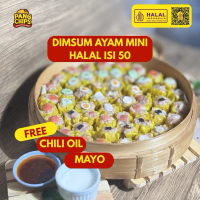 Dimsum Mini 50 Pcs Free Chili Oil + Mayonaise by kedai Ngemil mas Pangsit